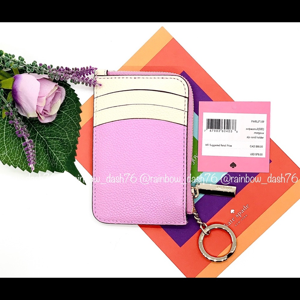 Katespade margaux zip card holder